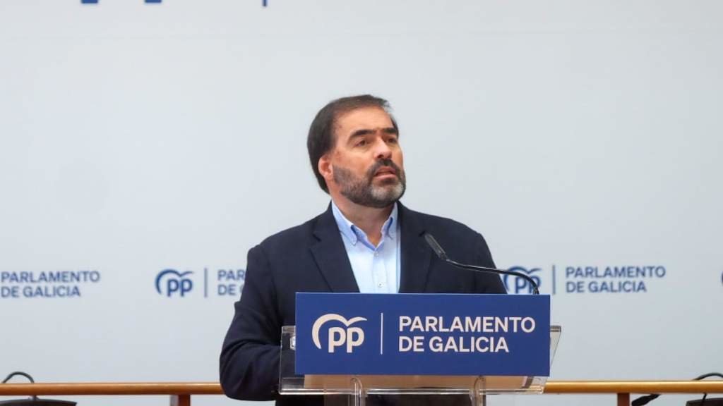 Alberto Pazos Couñago, esta sexta feira, no Parlamento galego. (Foto: Nós Diario)