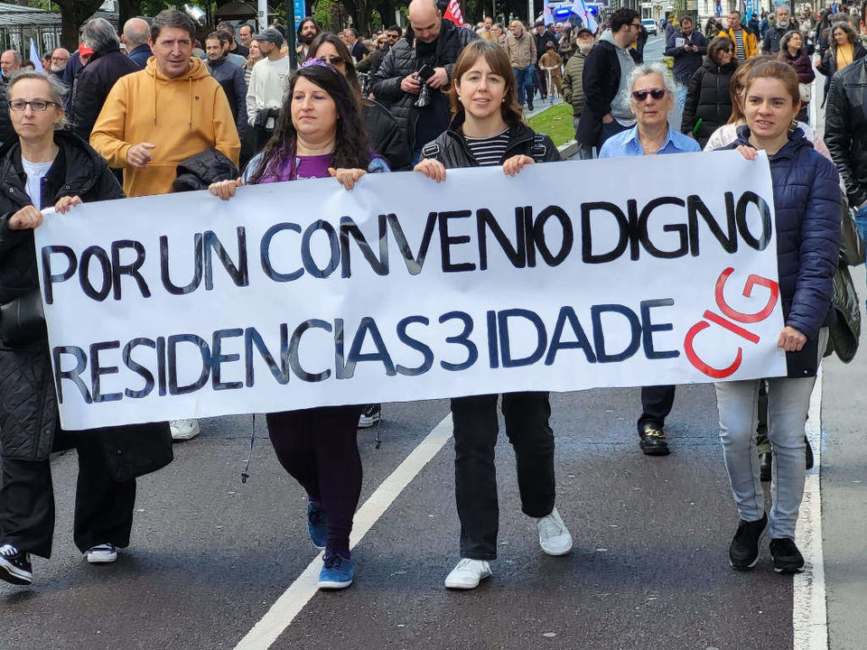Manifestación na Coruña da CIG