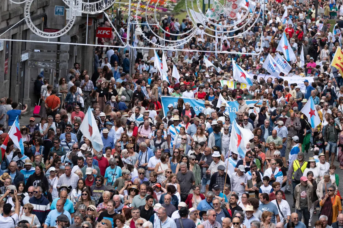 Manifestaci&oacute;n nacional do BNG polo D&iacute;a da Patria Galega, o pasado ano (Foto: Arxina).