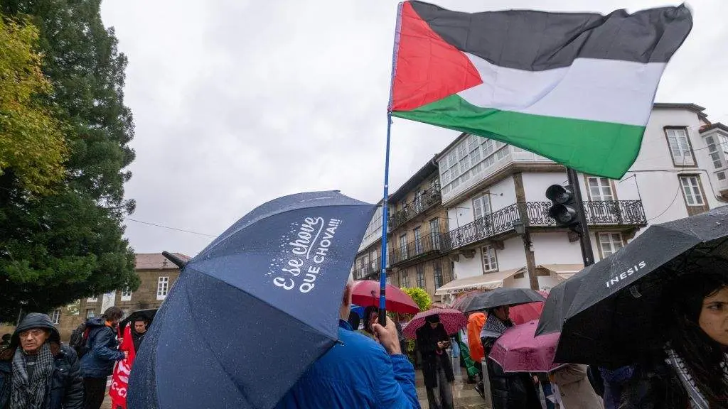 A choiva non foi un impedimento. (Foto: C&eacute;sar Arxina / Europa Press)