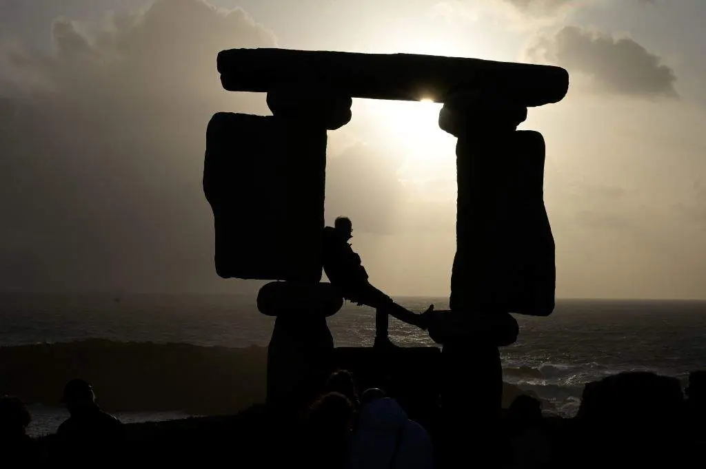 O eclipse desta segunda feira na Galiza (M. Dylan / Europa Press).