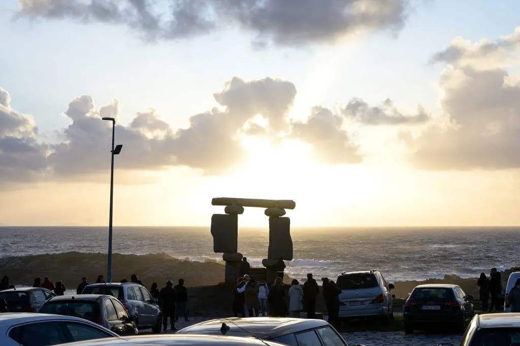 O eclipse desta segunda feira na Galiza (M. Dylan / Europa Press).