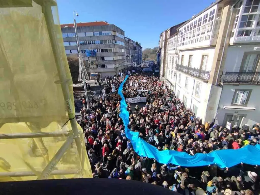 Manifestaci&oacute;n contra Altri en Santiago de Compostela. (Foto: Ecoloxistas en Acci&oacute;n)