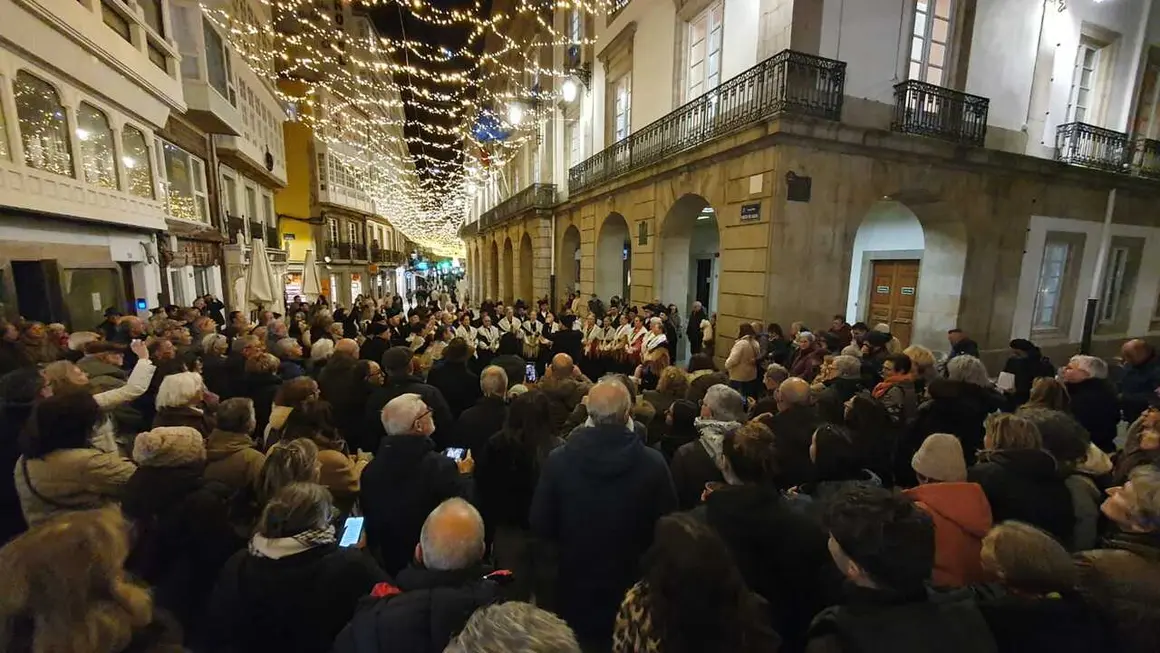 Foto do acto, Cantar a Naci&oacute;n, na Coru&ntilde;a. (Foto: N&oacute;s Diario)