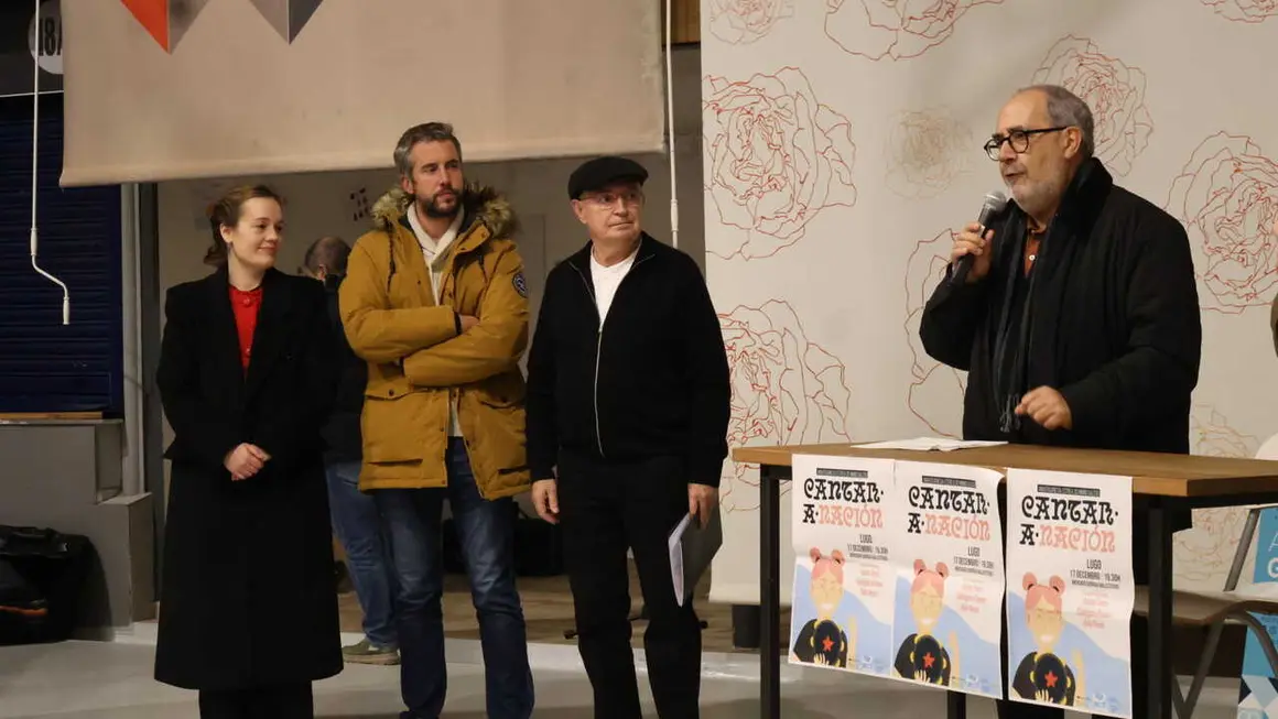 Foto do acto, Cantar a Naci&oacute;n, en Lugo. (Foto: N&oacute;s Diario)