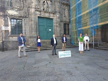 Presentación da Marea Galeguista en Compostela (Europa Press).