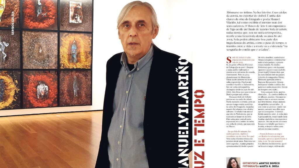 Imaxe da entrevista a Manuel Vilariño que publica mañá Sermos. (Foto: Nós Diario)