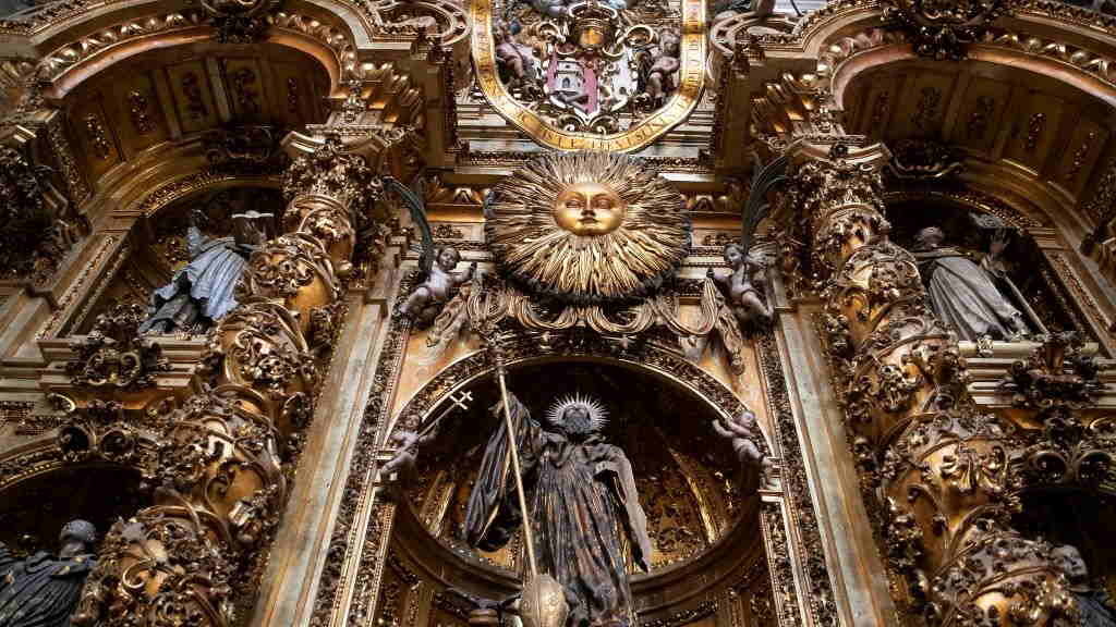 Detalle dun retablo da igrexa. (Foto: Xunta da Galiza)