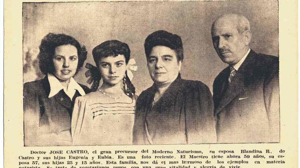Familia de José Castro (Foto: Arquivo Eliseo Fernández).