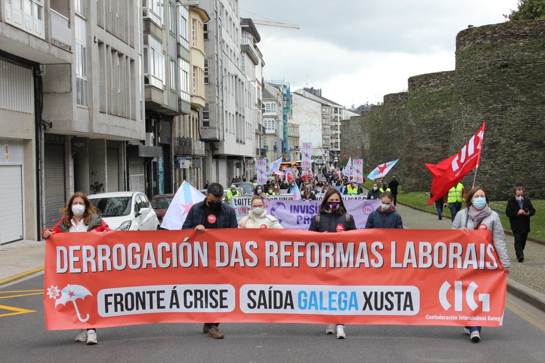 Manifestación da CIG en Lugo [Imaxe: BNG].