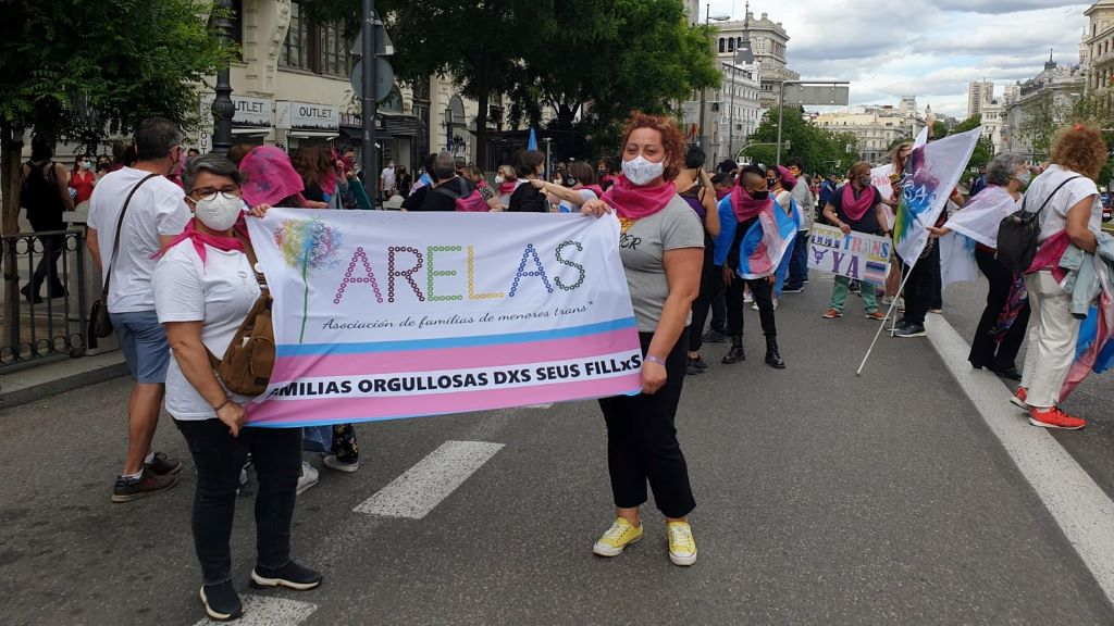 Arelas reivindicou en Madrid unha lei trans estatal en vésperas da súa votación no Congreso.