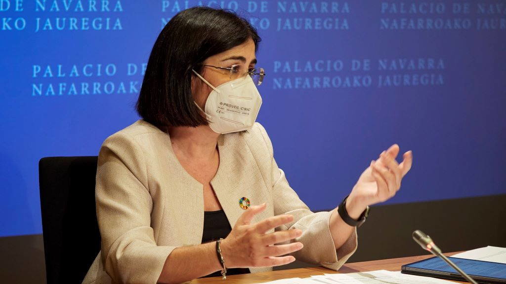 A ministra, Carolina Darias, após o Consello. (Foto: Eduardo Sanz / Europa Press)