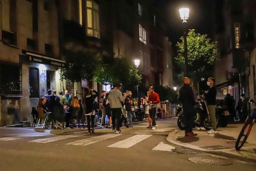 A zona de Churruca reúne varios locais de lecer nocturno de Vigo (Foto: Marta Vázquez Rodríguez / Europa Press)