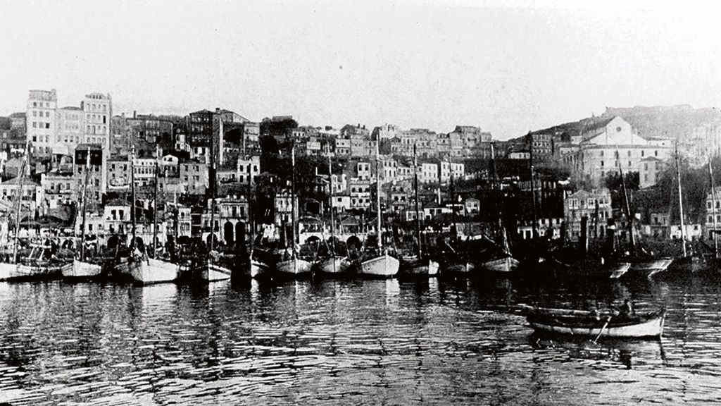 Porto de Vigo, a finais do século XIX. (Foto: Consorcio CCVV) #portodevigo #vigo #porto