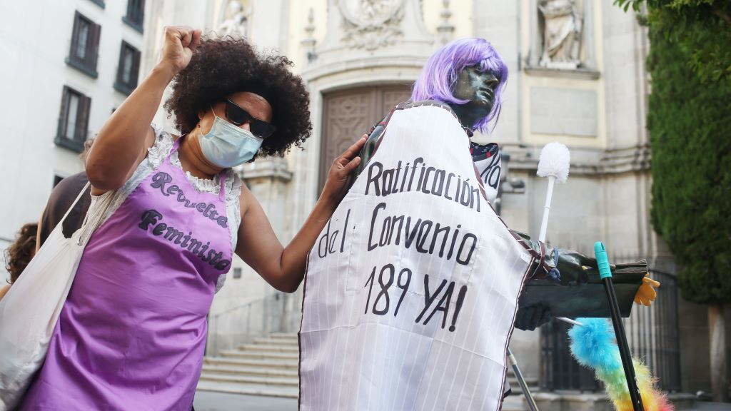 Empregadas domésticas urxen ratificar o Convenio 189 da OIT (Foto: Cézaro De Luca / Europa Press).