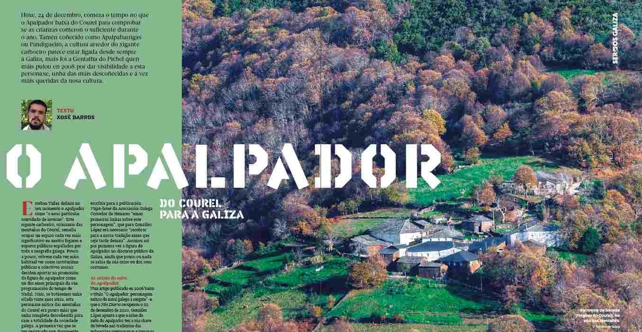 Reportaxe sobre o Apalpador que sairá publicado no Sermos Galiza. (Foto: Nós Diario)