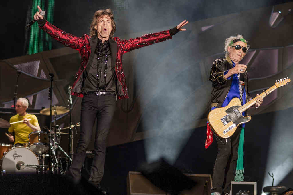 Mick Jagger e Keith Richards durante un concerto dos Rolling Stones en Madrid. (Foto: Europa Press)