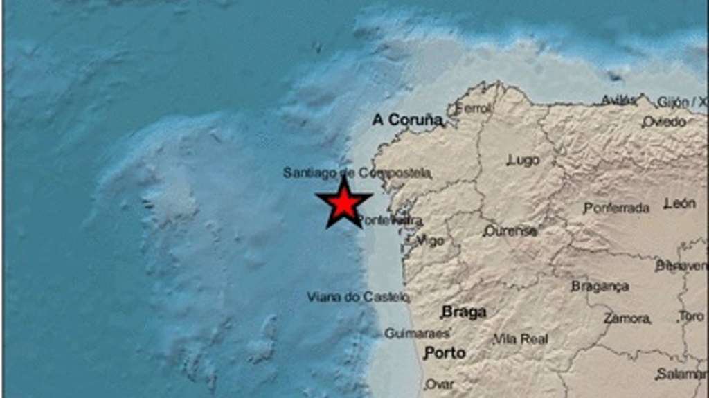 Lugar onde se rexistrou o sismo (Foto: Instituto Xeográfico Nacional).