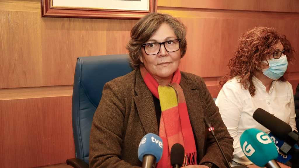 Eva García de la Torre, o pasado 23 de novembro, cando anunciou a súa dimisión (Foto: Marta Vázquez Rodríguez / Europa Press).