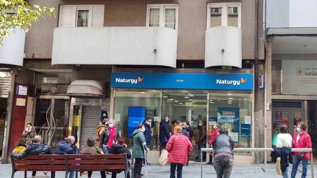 Oficina de Naturgy na rúa Alfredo Brañas de Compostela (Foto: Nós Diario).