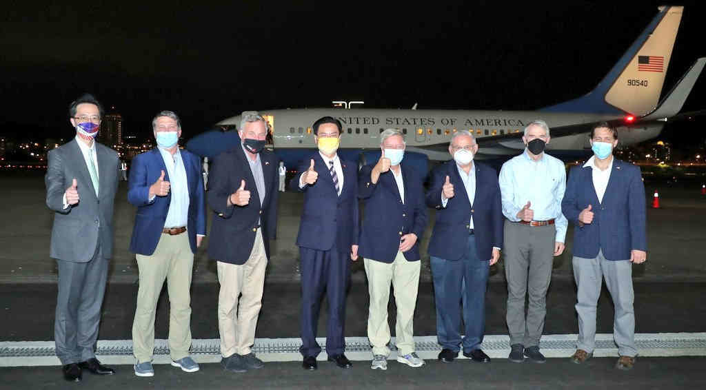 A visita de seis congresistas dos EUA a Taiwan non foi anunciada. (Foto: Ministerio de Relacións Exteriores de Taiwan)