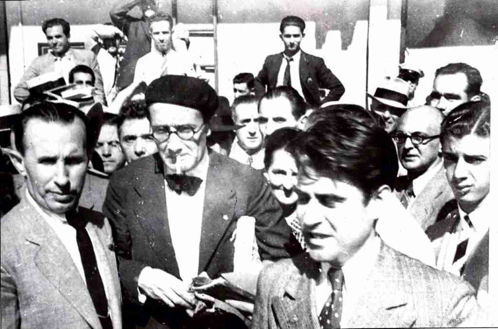 Chegada de Castelao a La Habana, Cuba, no ano 1938.