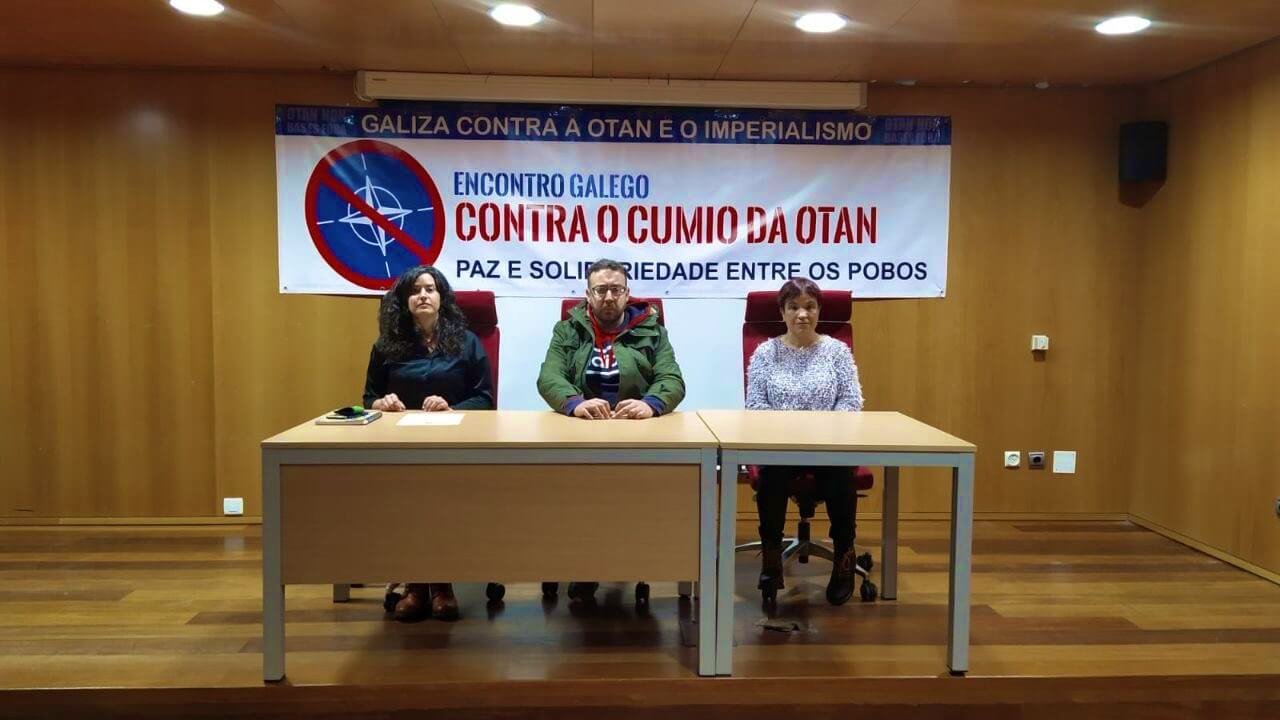 Acto de presentación do 'Encontro Galego contra o Cumio da OTAN. (Foto: Nós Diario)