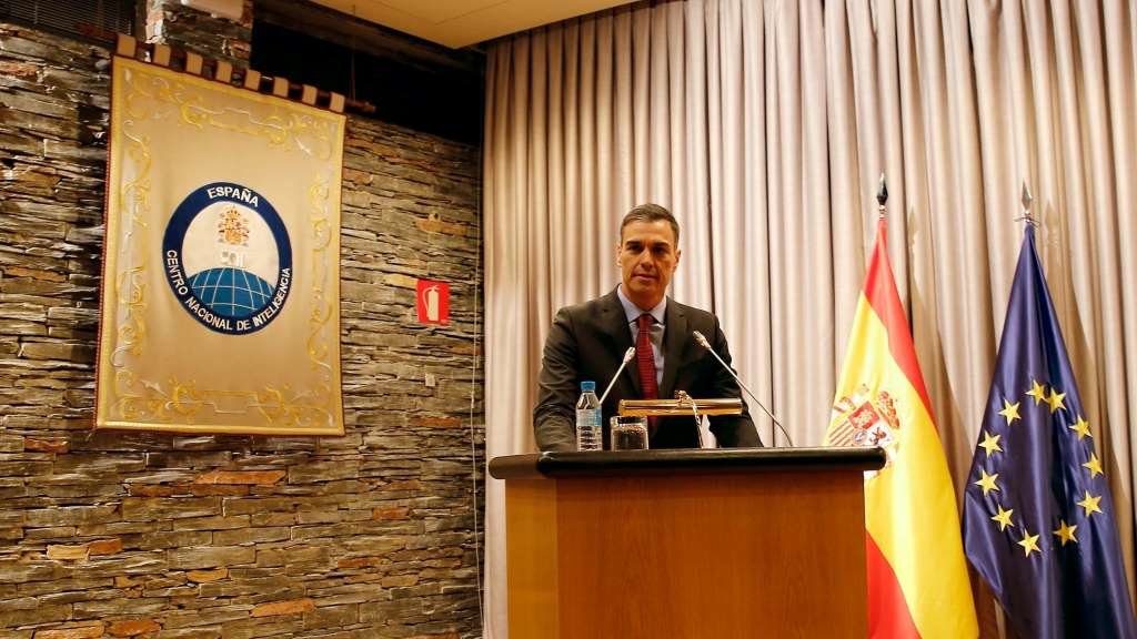 O presidente do Goberno estatal, Pedro Sánchez, nunha visita á sede do CNI en 2019. (Foto: Europa Press)