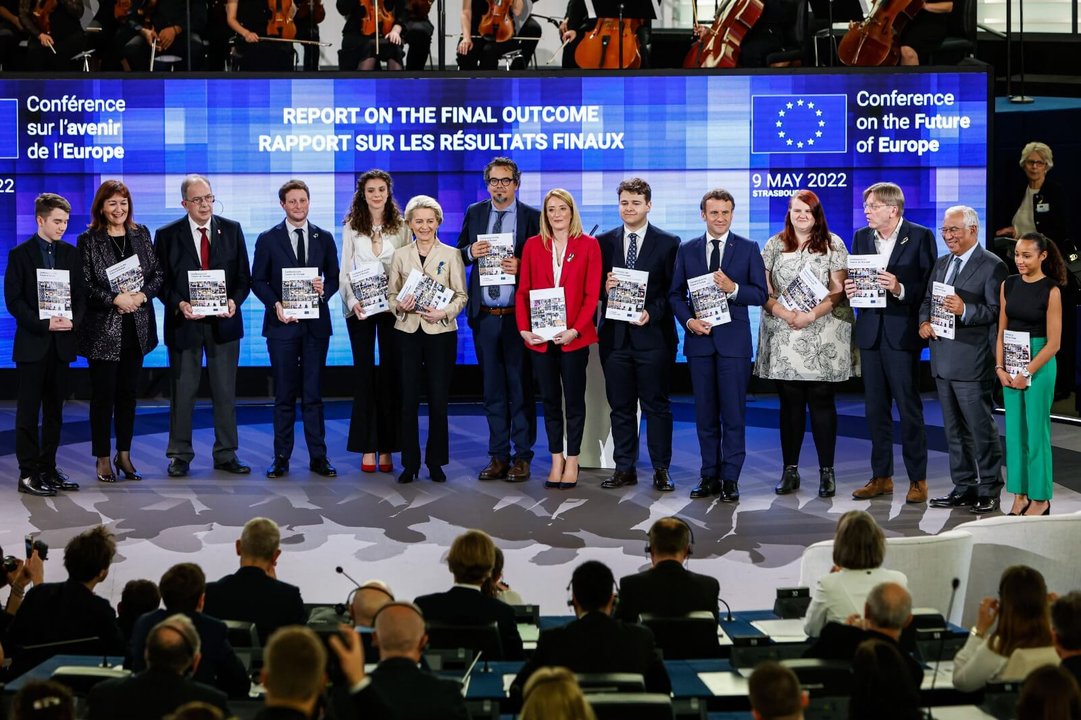 Participantes na Conferencia polo Futuro de Europa. (Foto: Europa Press)
