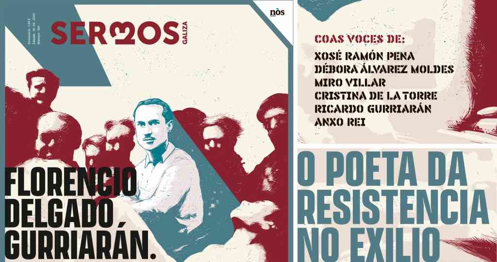 Detalles da capa do 'Sermos Galiza' deste sábado sobre Delgado Gurriarán.