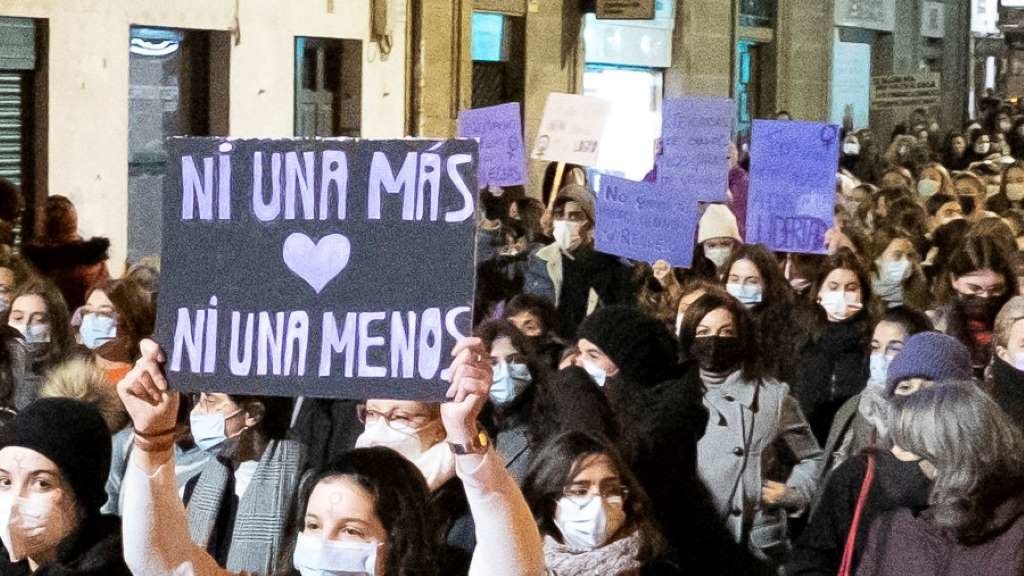 Manifestación decorrida en Compostela o pasado 25 de novembro. (Foto: Arxina)