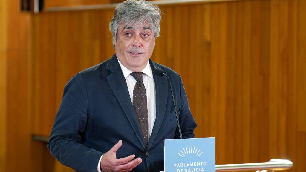 Pedro Puy, a pasada semana, no Parlamento da Galiza. (Foto: Álvaro Ballesteros / Europa Press)