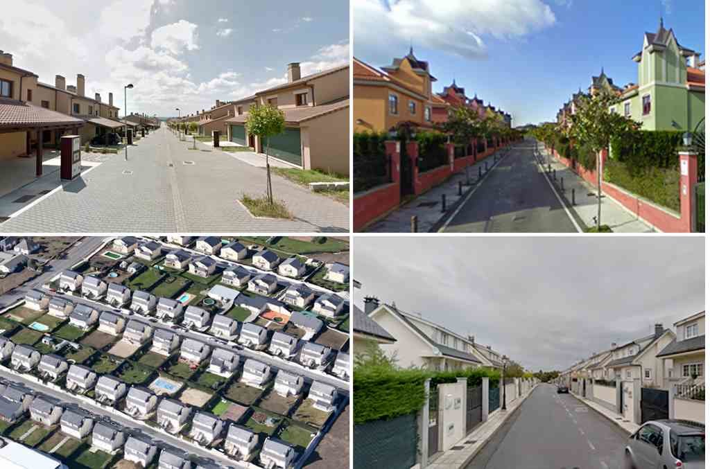 Diferentes "sortes" de urbanización e a mesma rúa sen vida.