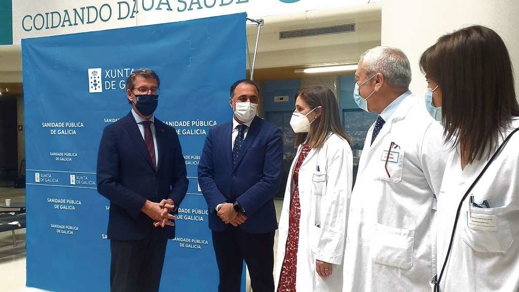 Núñez Feixoo destacou pola súa aposta de privatización do sector sanitario. O hospital vigués de Povisa é propiedade da multinacional estadounidense Centene. (Foto: Europa Press)