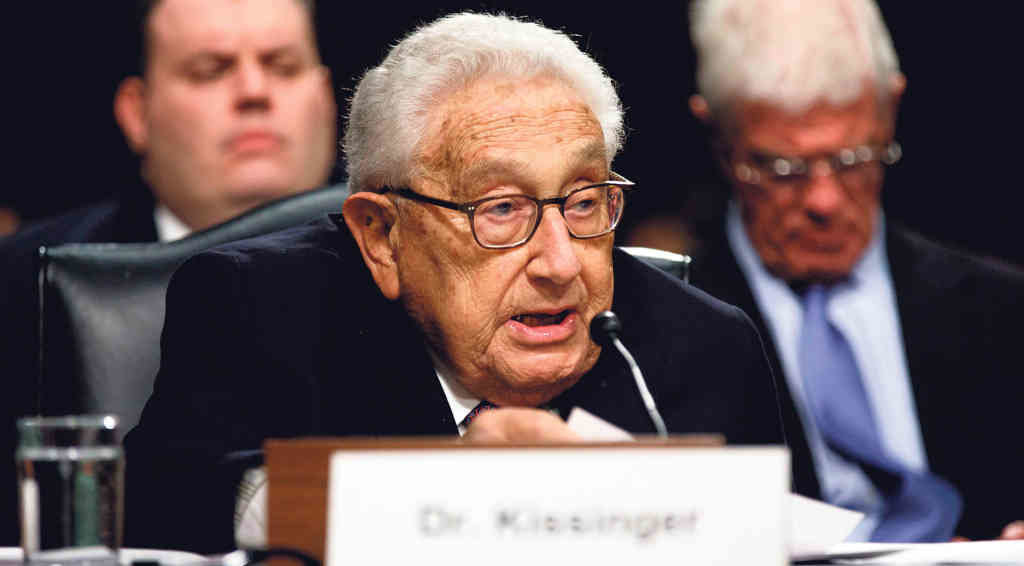 O ex secretario de Estado dos EUA, Henry Kissinger. (Foto: Ting Shen / Zuma Press / Contacto Photo)