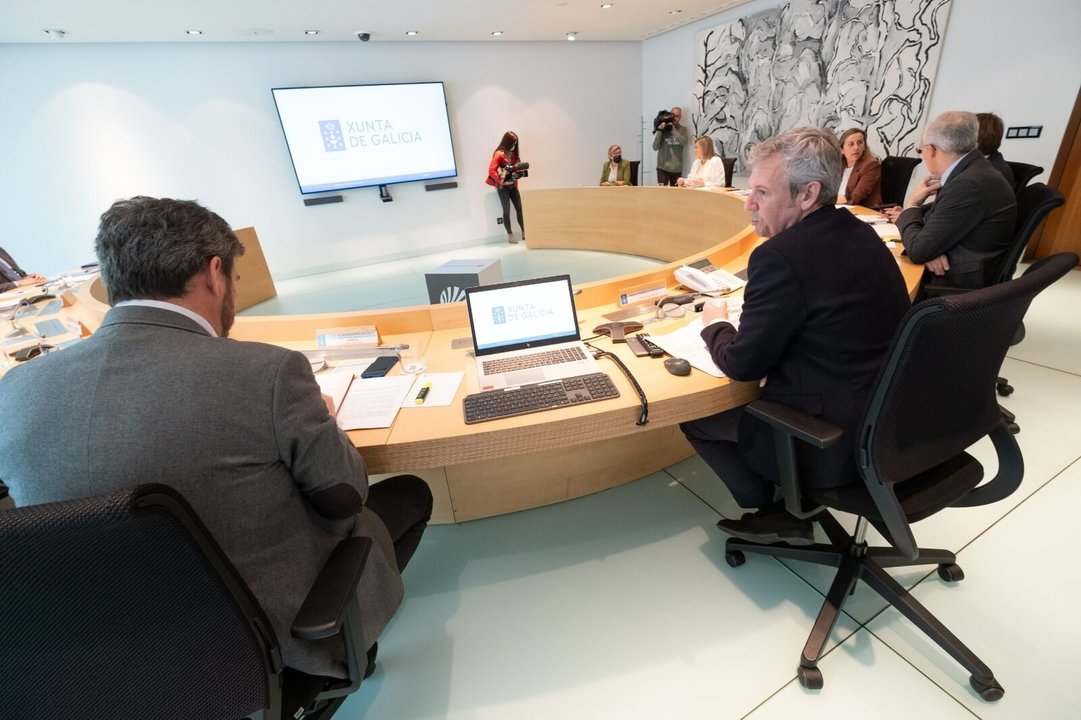 Reunión do Consello da Xunta, nunha imaxe de arquivo. (Foto: David Cabezón)
