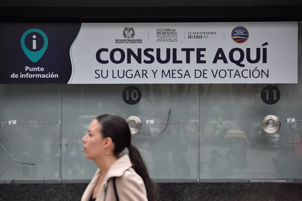 Edificio de votación das eleccións presidenciais de Colombia. (Foto: Camilo Erasso)