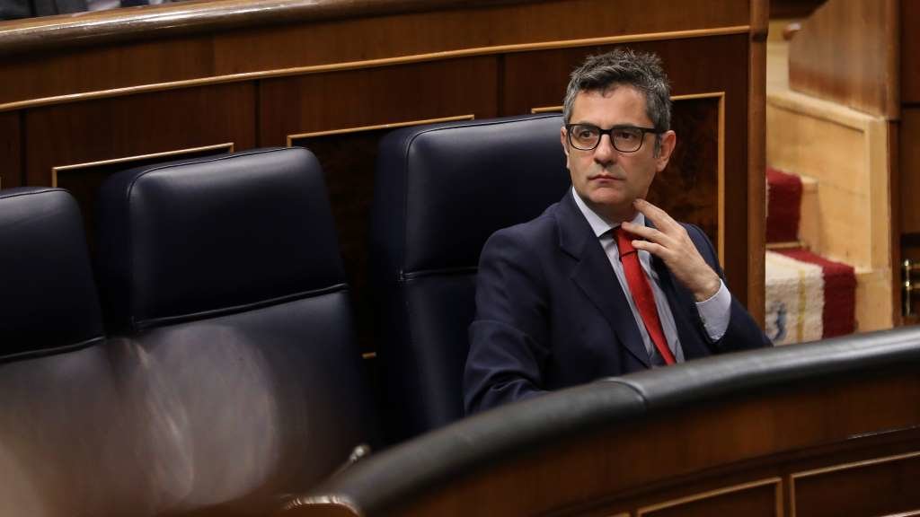O ministro da Presidencia, Félix Bolaños, comparecerá ante o xuíz en condición de testemuña. (Foto: Marta Fernández / Europa Press)