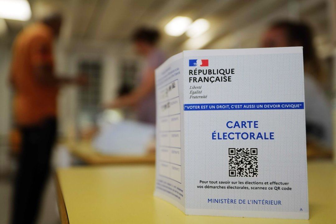 Cartón electoral das lexislativas francesas. (Foto: Europa Press)