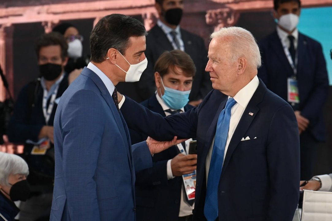 Joe Biden e Pedro Sánchez