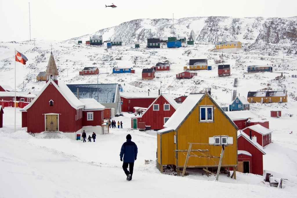 A cidade de Ittoqqortoormiit, en Grenlandia (Imaxe: Adobe Stock)