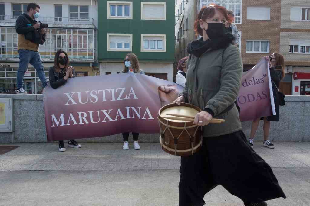 Manifestación en apoio ás vítimas da Maruxaina. (Foto: Europa Press)