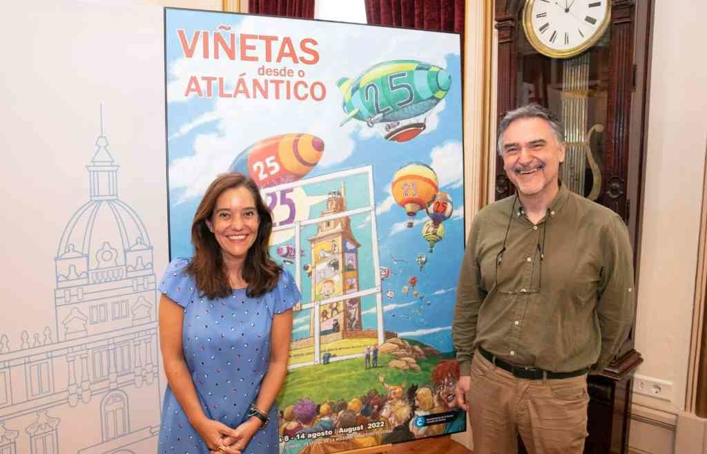 Inés Rei e Miguelanxo Prado, director do festival. (Foto: Europa Press)