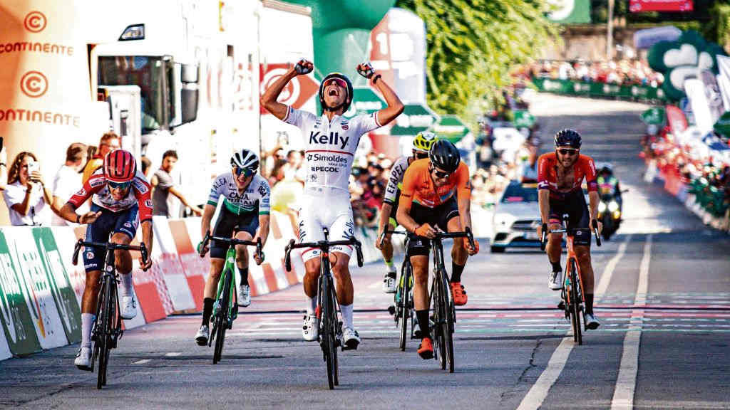 Luís Gomes gañou a etapa de hoxe. (Foto: Volta a Portugal).
