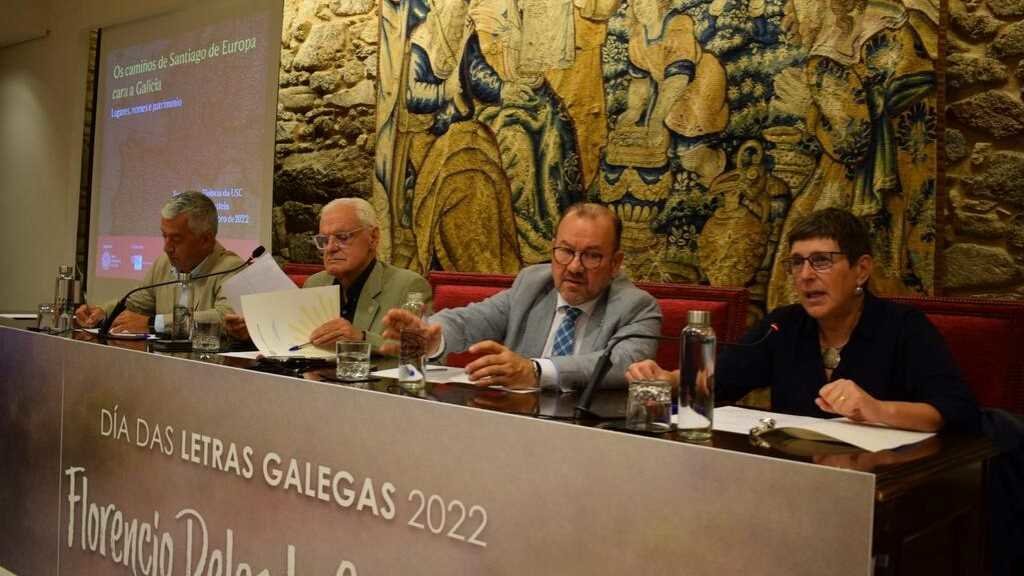 Valentín García, Víctor F. Freixanes, Antonio López e Ana Boullón presentaron o evento esta quinta feira en rolda de prensa. (Foto: RAG)