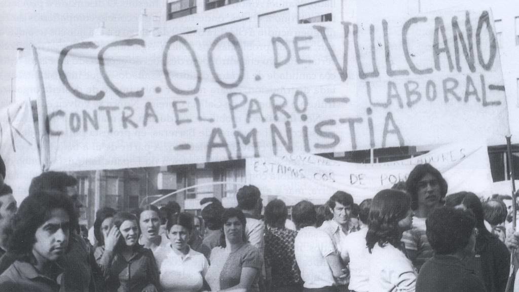 Unha das mobilizacións daquel histórico 1972 en Vigo. (Foto: CCOO)