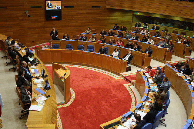 Imaxe do Parlamento de Galicia. 