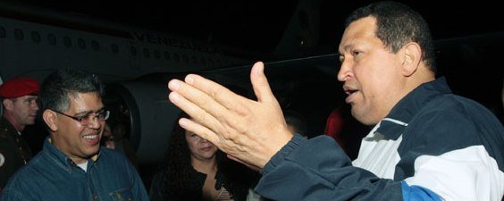 Chávez, tras un regreso de Cuba