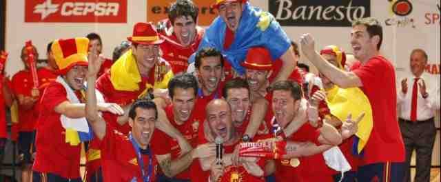 Celebración da Selección española de fútbol