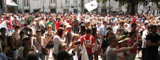 A Nova na Praza de Mazarelos polo Día da Patria de 2012